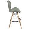 Kit 3 Banquetas Slim Eiffel Wood Estofada - Cinza - 4