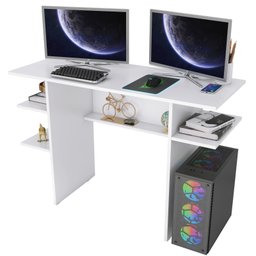Escrivaninha para Computador Gamer Branco Ajl Store Mesa para Computador Gamer - 1