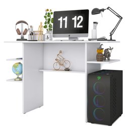 Escrivaninha para Computador Gamer Branco Ajl Store Mesa para Computador Gamer - 2