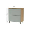 Ver imagem 3 de Gabinete de Cozinha Modulado Balcão Marquesa 1 Porta Basculante e 1 Gaveta C- Tampo 80cm Branca-