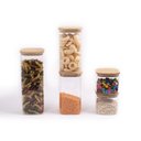 Ver imagem 1 de KIT POTES HERMETICOS VIDRO QUAD FLAT 1900/1400/600ML - 5PÇS