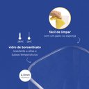 Ver imagem 5 de KIT POTES HERMETICOS VIDRO QUAD FLAT 1900/1400/600ML - 5PÇS