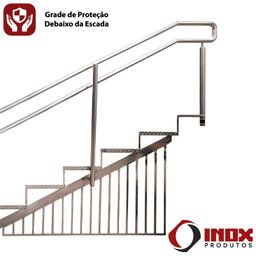 Escada Inox Acessível para Piscina Facility - Inox 304 (4 Degr.) de 80 a 90 Cm de Profundidade - 6