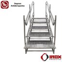 Ver imagem 3 de Escada Inox Acessível para Piscina Facility - Inox 304 (4 Degr.) de 80 a 90 Cm de Profundidade