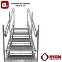 Ver imagem 5 de Escada Inox Acessível para Piscina Facility - Inox 304 (4 Degr.) de 80 a 90 Cm de Profundidade