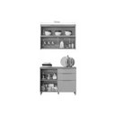 Ver imagem 5 de Kit Cozinha Modulada 2 Peças Marquesa 1 Aéreo + 1 Balcão C2p29 Nature Verde