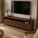 Ver imagem 6 de Rack Aton S05 para TV 65" 180cm Madeira Maciça 2 Portas Amadeirado Lyam Decor