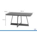 Ver imagem 2 de Mesa Sala Jantar Átria 160cm + 6 Cadeiras Lux Rose Carraro