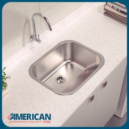 Tanque Inox American Steel + Válvula 40x40 22 Litros - 3