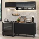 Ver imagem 1 de Armário de Cozinha Compacta 200 Cm Preto Nice Madesa 10 Preto