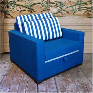 Poltrona Cama de Solteiro Modelo Meca_Nu - Poltrona Que Se Transforma em Sofá Cama Resistente e Conf
