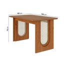 Ver imagem 4 de Conjunto Sala de Jantar 1 Mesa Retangular Tali 130cm 4 Cadeiras Miriti CabeCasa MadeiraOriginals