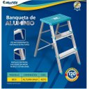 Ver imagem 4 de Banqueta Escada Doméstica 3 Degraus Alumínio Gibafér