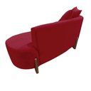 Ver imagem 6 de Namoradeira Sofá Feijão Luna 130cm Orgânica Suede Vermelho
