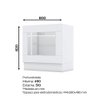 Balcão Modulado 80cm para Forno de Embutir Emily Henn (sem Tampo) - 2