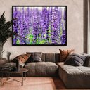 Ver imagem 1 de Quadro Decorativo Caixa Floral Lavanda Tacolado Moldura Caixa 3cm Madeira com Vidro 30 X 40cm