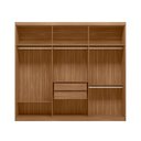 Ver imagem 4 de Guarda Roupa Casal Olívia 3 Portas de Correr 2 Gavetas MDF Amêndola Touch- Off White Demóbile