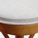 Ver mais imagens de Cadeira de Madeira X Luxemburgo Debrum Cor Mel Estofado Facto Bege Acinzentado