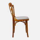 Ver imagem 4 de Cadeira de Madeira X Luxemburgo Debrum Cor Mel Estofado Facto Bege Acinzentado