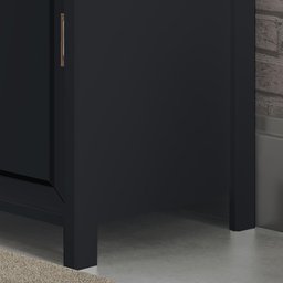 Aparador Buffet Ditália 2 Gavetas 2 Portas BA-145 Preto - 2