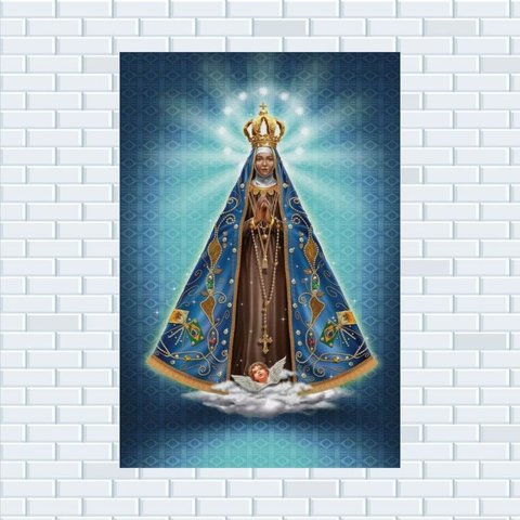 Placa Decorativa Mdf Nossa Senhora Aparecida Tamanho 20x27cm
