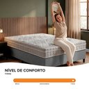 Ver imagem 6 de Cama Box Casal Cinza + Colchão Espuma D33 Zidi Hanover Orthopedic 138x188x61cm