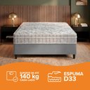 Ver imagem 5 de Cama Box Casal Cinza + Colchão Espuma D33 Zidi Hanover Orthopedic 138x188x61cm