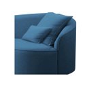 Ver imagem 5 de Divã Recamier Curvo Sala de Estar Inglaterra Lado Esquerdo 150cm Linho Azul Royal - Incasa Decor