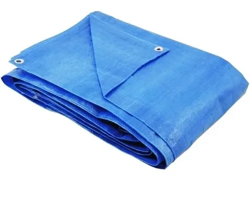 Lona Plástica Encerado 7x5m Azul Multiuso Impermeável 70g/m² - 3