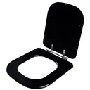 Ver imagem 2 de Assento Sanitário Poliéster Axis Preto para vaso Deca