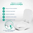 Ver imagem 3 de Assento Sanitário Poliéster Axis Preto para vaso Deca
