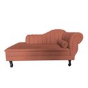 Ver imagem 3 de Recamier Decorativo Divã Amsterdã 147cm Lado Esquerdo Bouclé Terracota