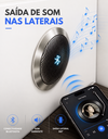 Ver imagem 5 de Mesa de Cabeceira Branca Inteligente com Carregador por Indução Som e LED 2 Gavetas