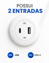 Ver imagem 7 de Mesa de Cabeceira Branca Inteligente com Carregador por Indução Som e LED 2 Gavetas