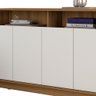 Buffet Aparador Retrô 4 Portas Eccos Nature/Off White - 7