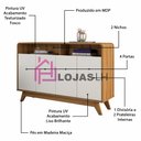 Ver imagem 3 de Buffet Aparador Retrô 4 Portas Eccos Nature/Off White