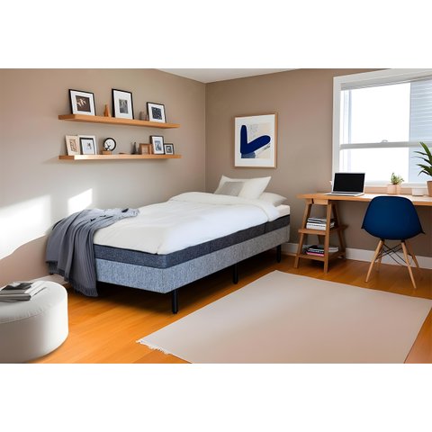 Cama Box Light Solteirão Serenelife - Tecido Alpha 56