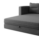 Ver imagem 6 de Sofá Cama 2 Lugares Casal 1,50 Mts Bouclê Luma Matrix Cor:linho Chumbo