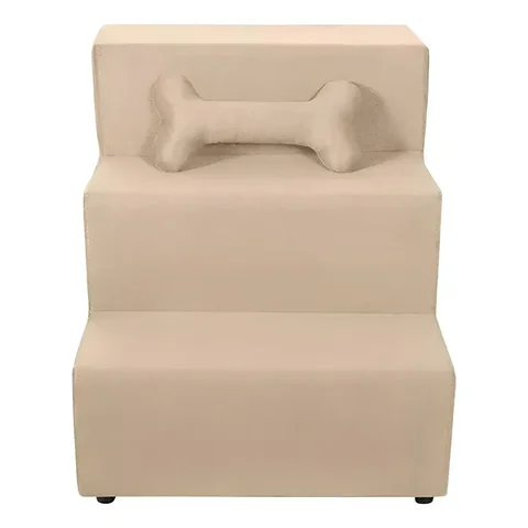 Escadinha para Pet Escada Filhotinhos Subir no Sofá e Cama Bege