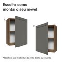 Ver imagem 4 de Armário Aéreo 50cm 1 Porta Rustic/cinza Vik Madesa