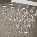 Ver imagem 2 de Lustre Cristal Legítimo Pião Retangular 60x 30x 85cm Alt