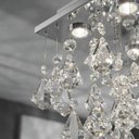 Ver imagem 3 de Lustre Cristal Legítimo Pião Retangular 60x 30x 85cm Alt