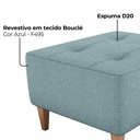 Ver imagem 5 de Puff para Sala 62 Cm Piva Tecido Boucle F495 Azul Milani Store