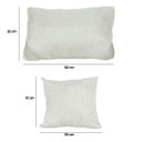 Ver mais imagens de Poltrona Sofa Benny Linho Bege com Almofada Base de Madeira Castanho - Arkell