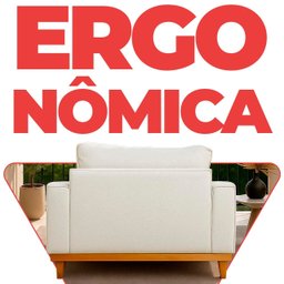 Poltrona Sofa Benny Linho Bege com Almofada Base de Madeira Castanho - Arkell - 4
