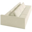 Ver imagem 2 de Sofá Ilha Modulado Milos 342cm Puff Lateral Veludo Bege G33 - Gran Belo