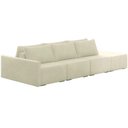 Ver imagem 6 de Sofá Ilha Modulado Milos 342cm Puff Lateral Veludo Bege G33 - Gran Belo