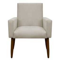 Kit 4 Poltronas Decorativa Sala e Quarto Nina Suede Herrero:bege - 2 Kit 4 Poltronas Decorativa Sala e Quarto Nina Suede Herrero:bege - 2