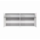 Ver imagem 6 de Balcões para Recepção Atendimento Escritório 240 Cm F5 Cor:cinza Sagrado com Branco