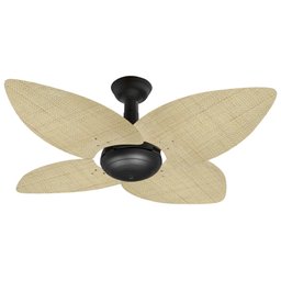 Ventilador de Teto Office Jet Aspen Venti-Delta Preto Rattan Natural 220V - 1